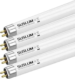F8T5 12 Inch Fluorescent Light Bulbs, 8W, 4100K Cool White, 4-Pack