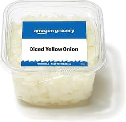 Amazon Grocery, Diced Yellow Onion, 10 Oz
