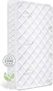 Premium Crib & Toddler Mattress,100% Knitted Fabric, Premium Fleece Surface-Hypoallergenic, 5" Thick Firm Soft Crib M...