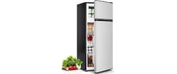 Tehanld 4.5 Cu.Ft Mini Fridge Freezer for Dorm/Office, 2-Door, Quiet | 4.5 cu ft mini fridge with separate freezer, q...