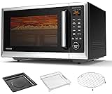 TOSHIBA OptiChef Air Fryer Combo Countertop Microwave Oven with 2.4-Inch Color Screen, Origin Inverter Technology, Sm...