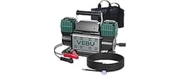 VEBU Heavy Duty Air Compressor 12V Tire Inflator, Dual Cylinder 125PSI with In-line Pressure Gauge, 10.6CFM Fast Infl...