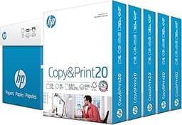 HP Printer Paper | 8.5 x 11 Paper | Copy &Print 20 lb | 5 Ream Case - 2500 Sheets| 92 Bright | FSC Certified| 200350C