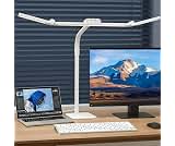 Galnolt LED Desk Lamp for Home Office with Base, 28.2" Adjustable Gooseneck Swing Arm Bright Desk Light, Dimmable Arc...
