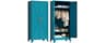 LCAOPC 71" Tall Metal Wardrobe Closet with Adjustable Shelves and Hanging Rod, 2 Doors Free Standing Armoire Wardrobe...