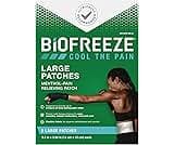 Biofreeze Menthol Pain Relieving Patches (5 Patches Per Box) Up to 8 Hours of Pain Relief from Sore Muscles, Arthriti...