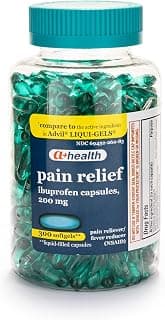 A+Health Ibuprofen 200 Mg Softgels, Pain Reliever/Fever Reducer 300 Count