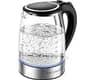 MEGAWISE 1.8 L Glass Electric Kettle, 1000W, Auto Shut-Off, Black | 360° swivel base for easy handling, boil-dry prot...