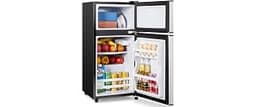 3.2 Cu.Ft Mini Fridge with Freezer, 7-Level Cooling Small Refrigerator | Energy Efficient Low Noise, Double Door Comp...