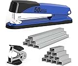 Metal Stapler Heavy Duty 50 Sheet Capacity with 1750 Staples and Staple Remover, Full Strip Staplers for Desk, No Jam...
