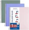 ONAVIA Spiral Notebook 1 Subject, 3 Pack, College Ruled, 9 x 11 in, 100 Sheets, 3-Hole Punched Waterproof Cover with ...