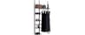 MZG Closet Organizer System, Freestanding Closet System with Wood Shelves & Hanging Rod, Adjustable Floor-to-Ceiling ...