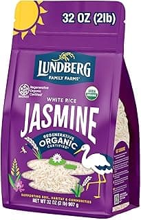 Lundberg Family Farms Organic Jasmine Rice, California White, 32 Ounce