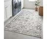 Unique Loom Sofia Collection Area Rug - Casino (6' 1" x 9' Rectangle, Gray/ Beige)