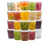 Dealusy 50 Set 32 oz Deli Containers with Lids | Leak-Proof BPA Free Plastic Take Out Bowls, Food Storage Containers ...