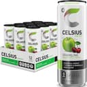 CELSIUS Sparkling Green Apple Cherry, Sugar Free Energy Drink, 12 Fl Oz (Pack of 12)