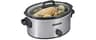 Hamilton Beach 6-Quart Slow Cooker with 3 Cooking Settings, Dishwasher-Safe Stoneware Crock & Glass Lid, Silver (33665G)