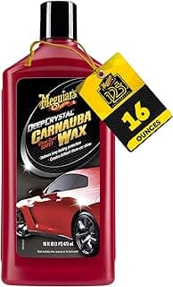 Meguiar's Deep Crystal Carnauba Wax, High-Grade Carnauba Liquid Car Wax for Long-Lasting Protection, Creates a Brilli...