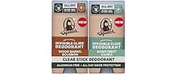 Dr. Squatch Invisible Glide Natural Men’s Deodorant – Smooth Glide, No Stains – Aluminum Free Deodorant Men – Safe fo...