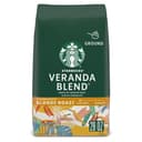 Starbucks Ground Coffee, Starbucks Blonde Roast Hot or Iced Coffee, Veranda Blend, 28 oz