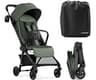 Mompush Nexis Carbon Fiber Lightweight Travel Stroller, Carry-On, Forest | Lightweight travel stroller for airplane, ...