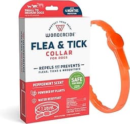 Wondercide Dog Collar - Flea, Tick, and Mosquito Repellent for Dogs - with Natural Essential Oils - Up to 4 Months Pr...