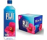 FIJI Natural Artesian Bottled Water, 1 Liter / 33.8 Fl Oz (Pack of 12)