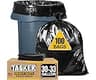 30-33 Gallon Trash Bags Heavy Duty (100 Bags w/Ties Value Pack), Large Black Trash Bags 30 Gallon - 32 Gallon