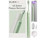 SURI Pro Sonic Electric Toothbrush | Over 4+ Weeks Battery | UV Cleaning Travel Case | Pressure Sensor | Aluminium Bo...