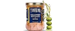 Tonnino Yellowfin Tuna Fish Premium - Olive Oil – Pack of 6 – Alternative to Salmon – Protein Snacks – Ready to Eat M...