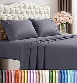 Utopia Bedding Queen Size Sheet Set – 4 Piece Bed Sheets, Soft and Breathable Microfiber, Includes 1 Fitted Sheet, 1 ...