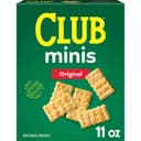 Club Crackers Minis, Lunch Snack, Original, 11oz Box