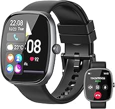Smart Watch for Women Men, 1.85" HD Fitness Watch with 120 Sports Modes, 5.3 Bluetooth Call, 250+ Custom Dials, Heart...