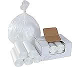 TYPLASTICS 55 Gallon Clear Trash Can Liners - 36" x 60" - High Density Garbage Bags - Case of 200 - Multipurpose for ...