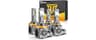 Termitor H11/H9 & 9005/HB3 Light Bulb Combo, 15X Output 150,000LM 6500K, IP68 Waterproof 1:1 Halogen Fit, Canbus Read...