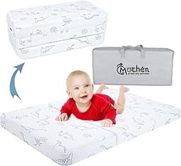 Mochen Pack and Play Mattress, 38"x26" Dual Sided Comfort Memory Foam Pack N Play Mattresses, Double-Layer Breathable...