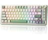 YUNZII B75 PRO 75% Wireless Mechanical Keyboard (Matcha Green,Milk Switch) | Hot Swap Keyboard with Knob, Gasket Moun...