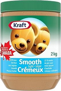 Kraft Smooth Peanut Butter, Light, 2 kg Jar