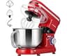 VIVOHOME Stand Mixer, 6-Quart Tilt-Head Kitchen Mixer with Bowl, Red | 10 Speeds, Splash Guard, Dough Hook, Beater, W...