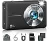 Digital Camera, FHD 1080P Point and Shoot Camera with 16X Zoom Anti Shake 32GB Card, Compact Small Video Camera Gift ...