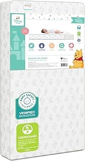 Delta Children - Disney Winnie the Pooh Crib & Toddler Mattress - Dual-Sided - Waterproof - GREENGUARD Gold Certified...