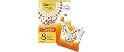 Simple Mills Pop Mmms Cheddar Baked Snack Pack Crackers, Healthy Snacks for Kids, Individual Packs, Gluten Free, 8 Ct...