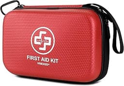 Premium First Aid Kit, 320 Piece Waterproof Hard Shell Eva First Aid Kit for Home, Camping, Cars, Hiking, Travel, Bus...
