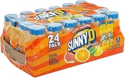 SunnyD Tangy Original Orange Flavored Citrus Punch, 6.75 Fluid Ounce, 24 Count,Bottle