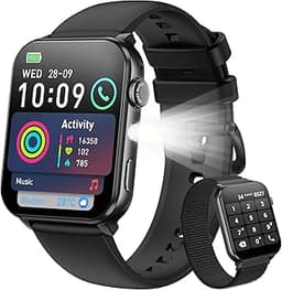Blackview Smart Watch for Men Women,1.91" HD Touchscreen Fitness Watch with Flashlight, Bluetooth Notifications/Make ...