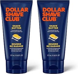 Dollar Shave Club | Shave Butter 6 ounce (2 Pack) | Translucent Shaving Cream for Sensitive Skin