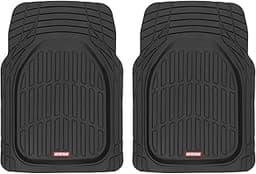 Motor Trend -2 Piece Front Car Floor Mats- Black FlexTough Contour Liners-Deep Dish Heavy Duty Rubber Floor Mats for ...