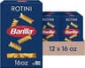 Barilla Rotini Pasta, 16 oz. Box (Pack of 12) - Non-GMO, Made with Durum Wheat Semolina - Kosher Certified