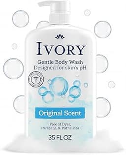 Ivory Body Wash, Designed for the Whole Family, Gentle Formula, Free of Dyes Heavy Perfumes Parabens Phthalates & Sil...