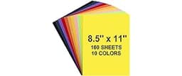 160 Sheets Colored Cardstock Paper 8.5 x 11 Color Card Stock for Printer Crafts 8.5 x 11 Assorted Colors Cardstock fo...
